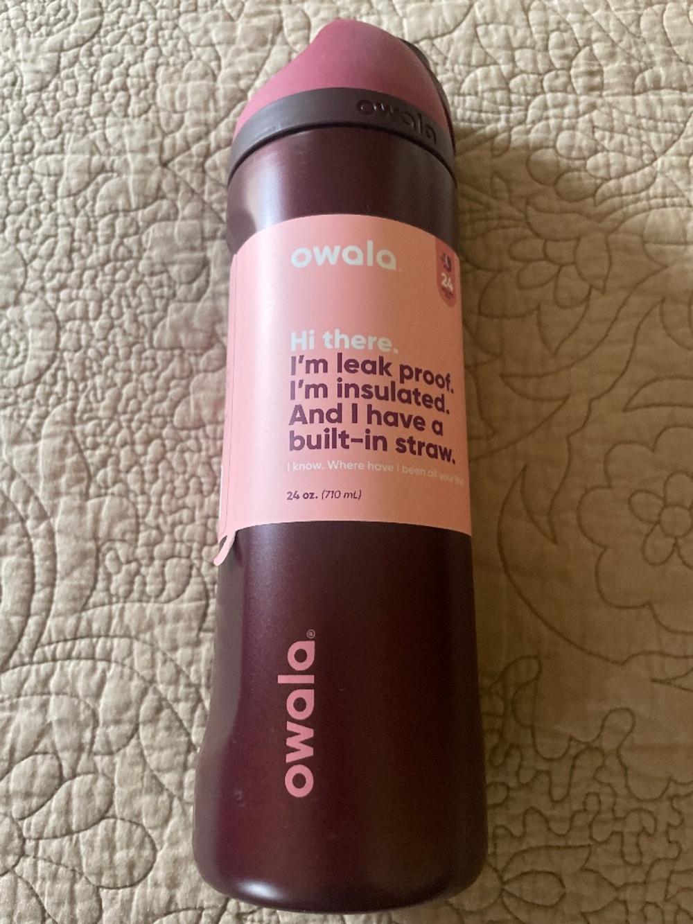 Brand new owala water bottle. Black Cherry